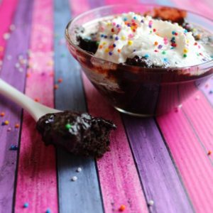 eggless microwave brownie
