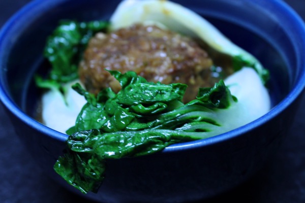Celebrate Chiense New Year with Lions Head Meatballs and Bok Choy