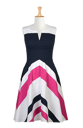 chevron.png Chevron dress from eShakti