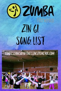 Love Zumba and want to know what music is coming up in your fitness class? Check out the song list for ZIN 61 sent to Zumba Fitness Instructors February 2016