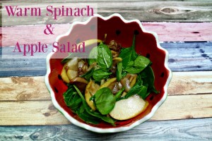 This warm spinach and apple salad recipe is a fast lunch when you want something healthy but fast to eat.